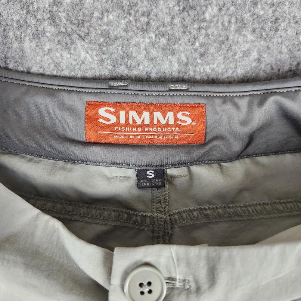 Simms Mataura Shorts Womens S Gray Granite Nylon Fishing Utility Stretch Outdoor - Picture 6 of 11